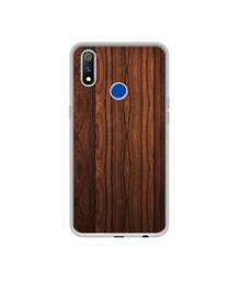 Amazon Brand - Solimo Designer Wooden Texture UV Printed Soft Back Case Mobile Cover for Realme 3 Pro