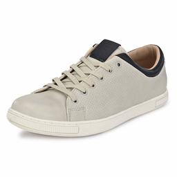 Klepe Men's Grey/Navy Sneakers-11 UK (45 EU) (12 US) (FTK/112203/GRY)