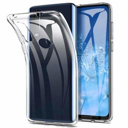 Amazon Brand - Solimo Mobile Cover for Motorola One Action (Soft & Flexible Back Case), Transparent