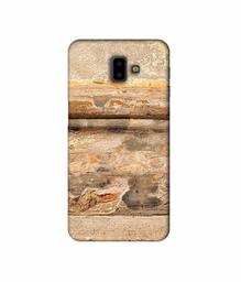 Amazon Brand - Solimo Designer Rushed Marble 3D Printed Hard Back Case Mobile Cover for Samsung Galaxy J6 Plus