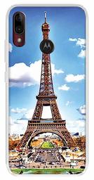 Amazon Brand - Solimo Designer Multicolor Paris Tower Printed Soft Back Case Mobile Cover for Motorola Moto E6s / Motorola Moto E6 Plus