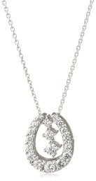 AJC Collection 0442-8292-0014-0000 Diamond Platinum 900 Horseshoe Motif 3-Way Necklace