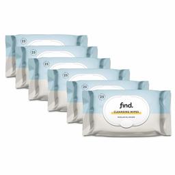 FIND - Salviette detergenti infuse con Olio Micellare- 6x25 salviette (150 salviette)