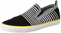 Amazon Brand - House & Shields Men's Black/White Textile Sneakers-8 UK (42 EU) (9 US) (AZ-HS-009)