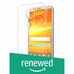 (Renewed) Amazon Brand - Solimo Mobile Cover (Soft & Flexible Back case) for Moto E5 Plus (Transparent)