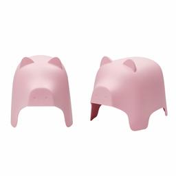 AmazonBasics Plastic Stackable Kids Chairs, Pink Pig, 2-Pack