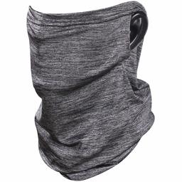 WXXM Ear Loops Face Cover Breathable Face Scarf Sun UV Protection Neck Gaiter 1 Piece Gray