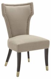 Amazon Brand – Stone & Beam Kitchen Dining Chair with Brass Nailhead Trim, 39