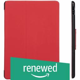 (Renewed) AmazonBasics New iPad Pro 2017 Smart Case Auto Wake/Sleep Cover, Red, 10.5