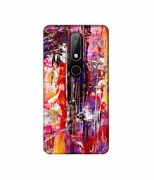 Amazon Brand - Solimo Designer Mashup of Multicolor 3D Printed Hard Back Case Mobile Cover for Nokia 6.1 Plus