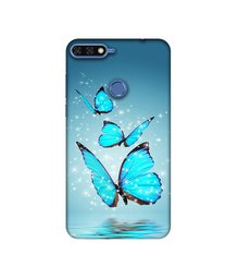 Amazon Brand - Solimo Designer Flying Butterflies 3D Printed Hard Back Case Mobile Cover for Huawei Honor 7A