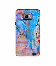 Amazon Brand - Solimo Designer Light Multicolor Canvas 3D Printed Hard Back Case Mobile Cover for Samsung Galaxy S2