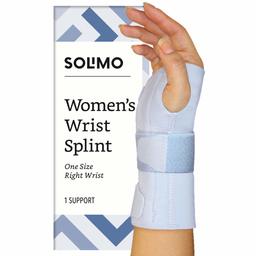 Amazon Brand - Solimo Women’s Wrist Splint, Right Hand, One Size