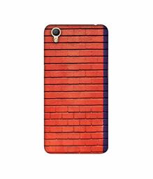 Amazon Brand - Solimo Designer Red and Purple Brick 3D Printed Hard Back Case Mobile Cover for Oppo A37