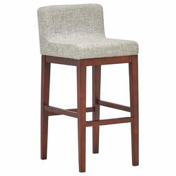 Amazon Brand – Rivet Mid-Century Modern Upholstered Low Back Kitchen Bar Stool, 41