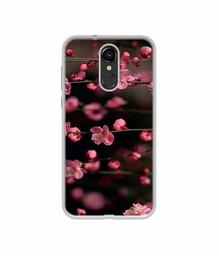 Amazon Brand - Solimo Designer Pink Flowers UV Printed Soft Back Case Mobile Cover for Lava Z70