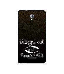 Amazon Brand - Solimo Designer Daddy's Girl and Mummy World 3D Printed Hard Back Case Mobile Cover for Micromax Canvas Pace 4G Q416