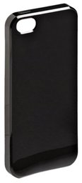 AmazonBasics Protective TPU Plastic Case in Black with Screen Protector for  iPhone 5