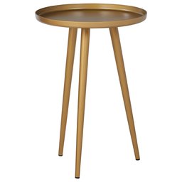 Amazon Brand – Rivet Mid-Century Modern Round Metal Side End Table, 15