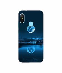 Amazon Brand - Solimo Designer Moon Pattern Print 3D Printed Hard Back Case Mobile Cover for Mi Redmi Note 6 Pro