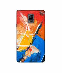 Amazon Brand - Solimo Designer Color Impression On Canvas 3D Printed Hard Back Case Mobile Cover for Samsung Galaxy Note 4