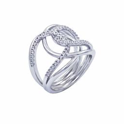 [Find] Amazon Collection Platinum Lycra Solid Sterling Silver Cubic Zirconia Platinum nia Fashion fowa-dotorendyiinta-rokkuringu, Size 9 