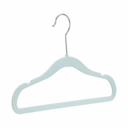 AmazonBasics Kids Velvet Non-Slip Clothes Hangers, Mint Green - Pack of 50 (Renewed)