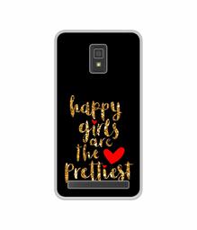 Amazon Brand - Solimo Designer Happy Girls are The Prettiest UV Printed Soft Back Case Mobile Cover for Lenovo A6600