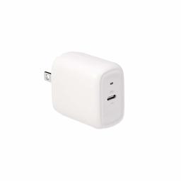 AmazonBasics 30W One-Port GaN USB-C Wall Charger for Tablets and Phones with Power Delivery - White