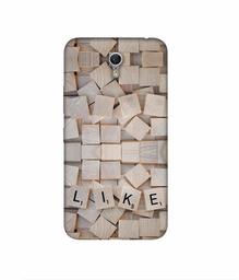 Amazon Brand - Solimo Designer Like On Wooden Block 3D Printed Hard Back Case Mobile Cover for Lenovo ZUK Z1