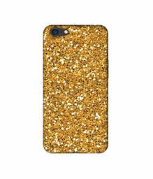 Amazon Brand - Solimo Designer Golden Sparkle 3D Printed Hard Back Case Mobile Cover for Oppo A71