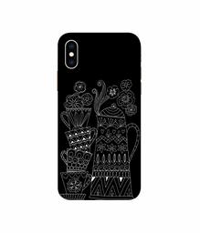 Amazon Brand - Solimo Designer Cups and Tea Pot 3D Printed Hard Back Case Mobile Cover for Apple iPhone Xs Max