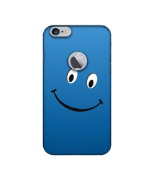 Amazon Brand - Solimo Designer Happy UV Printed Soft Back Case Mobile Cover for Apple iPhone 6 Plus / 6S Plus (Logo Cut)