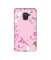 Amazon Brand - Solimo Designer Ladies Accessories 3D Printed Hard Back Case Mobile Cover for Samsung Galaxy A8 Plus