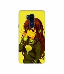 Amazon Brand - Solimo Designer DJ Girl Vector 3D Printed Hard Back Case Mobile Cover for LG G7 ThinQ