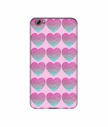 Amazon Brand - Solimo Designer Sparkle Heart Texture 3D Printed Hard Back Case Mobile Cover for Vivo Y66