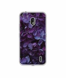 Amazon Brand - Solimo Designer Purple Flowers UV Printed Soft Back Case Mobile Cover for Nokia 2.2