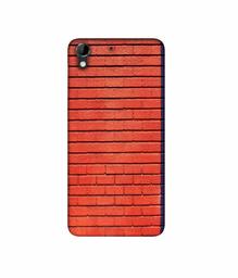 Amazon Brand - Solimo Designer Red and Purple Brick 3D Printed Hard Back Case Mobile Cover for HTC Desire 728G