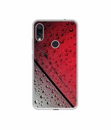 Amazon Brand - Solimo Designer Water Drop On Glass UV Printed Soft Back Case Mobile Cover for Mi Redmi Note 7 / Note 7S / Note 7 Pro