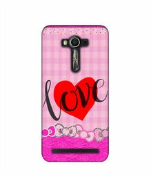 Amazon Brand - Solimo Designer Love Print On Cloth Pattern 3D Printed Hard Back Case Mobile Cover for Asus Zenfone 2 Laser ZE550 KL