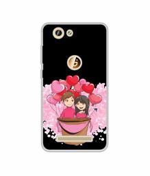 Amazon Brand - Solimo Designer Boy and Girl UV Printed Soft Back Case Mobile Cover for Gionee F103 Pro