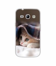 Amazon Brand - Solimo Designer Sleepy Kitten UV Printed Soft Back Case Mobile Cover for Samsung Galaxy J1