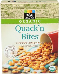 365 Everyday Value, Organic Quack'n Bites Cheese Crackers, 5.5 Ounce