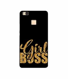 Amazon Brand - Solimo Designer Sparkle Girl Boss 3D Printed Hard Back Case Mobile Cover for Huawei P9 lite