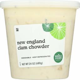 WHOLE FOODS MARKET New England Clam Chowder, 24 OZ