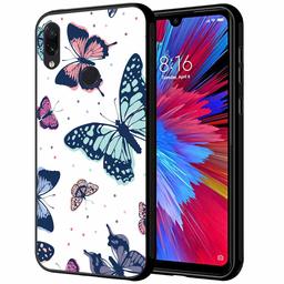 Amazon Brand - Solimo Designer Butterflies Printed Hard Back Case Mobile Cover for Redmi Note 7 Pro & Redmi Note 7