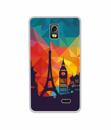 Amazon Brand - Solimo Designer Colored Paris UV Printed Soft Back Case Mobile Cover for LYF Water 10