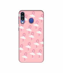 Amazon Brand - Solimo Designer Monkey with Skart 3D Printed Hard Back Case Mobile Cover for Samsung Galaxy M21