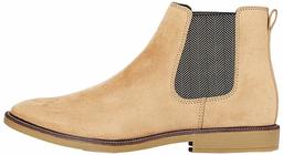 find. Men's Suede Look Chelsea Boots, Brown Biscuit, US 13