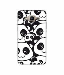 Amazon Brand - Solimo Designer Panda Texture 3D Printed Hard Back Case Mobile Cover for Samsung Galaxy J2 Prime